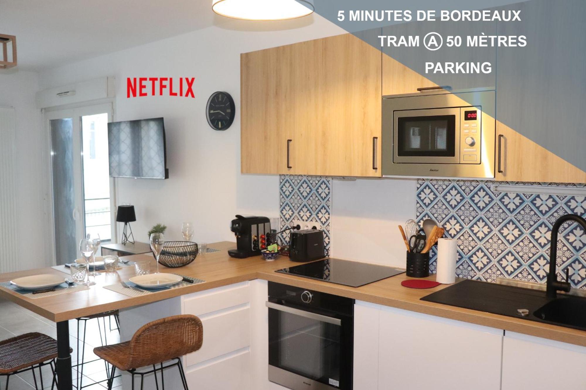 Les Cedres -Tram A 50 Metres, Bordeaux A 5 Minutes, Parking Apartment Cenon Exterior foto